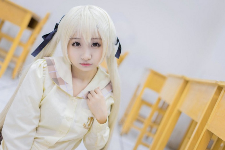 甜美可爱的春日野穹coser高清图片