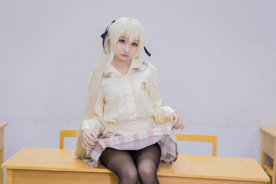 甜美可爱的春日野穹coser高清图片