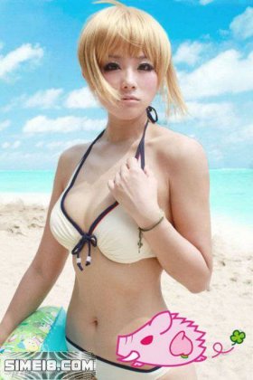 少女泳装Cosplay夏日清凉来袭