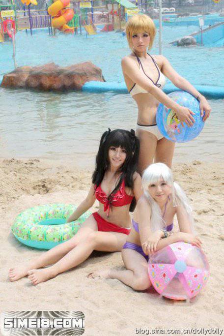 少女泳装Cosplay夏日清凉来袭