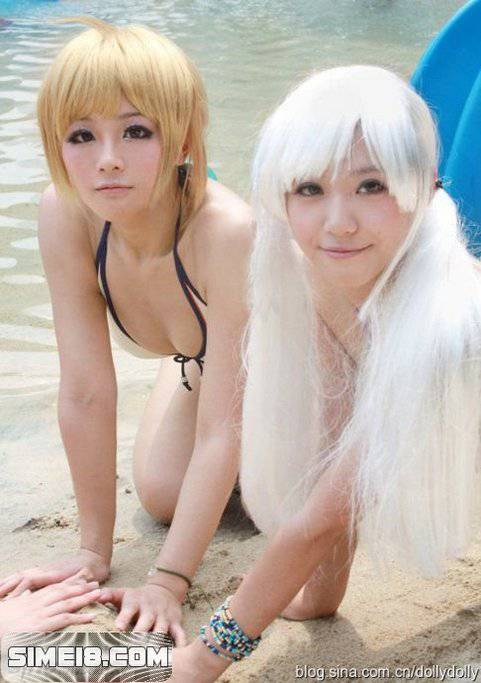 少女泳装Cosplay夏日清凉来袭