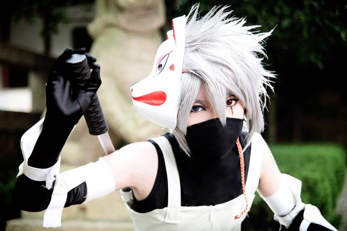 火影忍者人物旗木卡卡西cos图