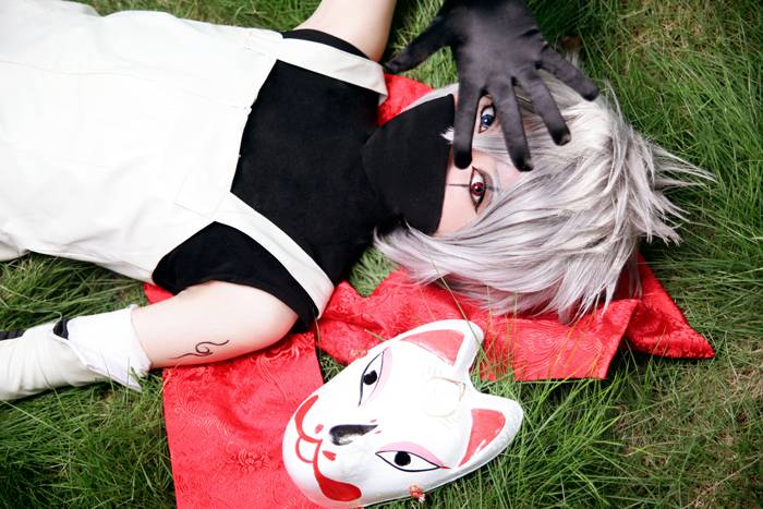 火影忍者人物旗木卡卡西cos图