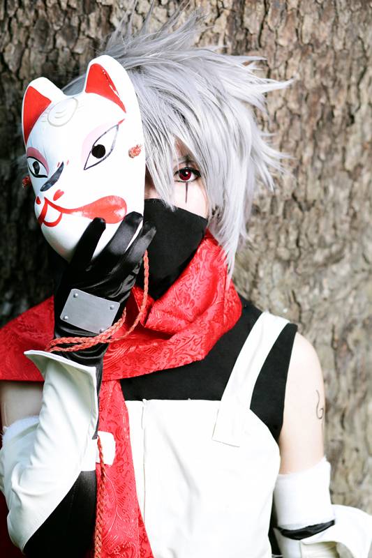 火影忍者人物旗木卡卡西cos图