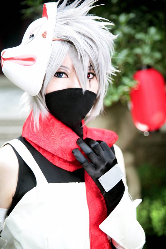 火影忍者人物旗木卡卡西cos图