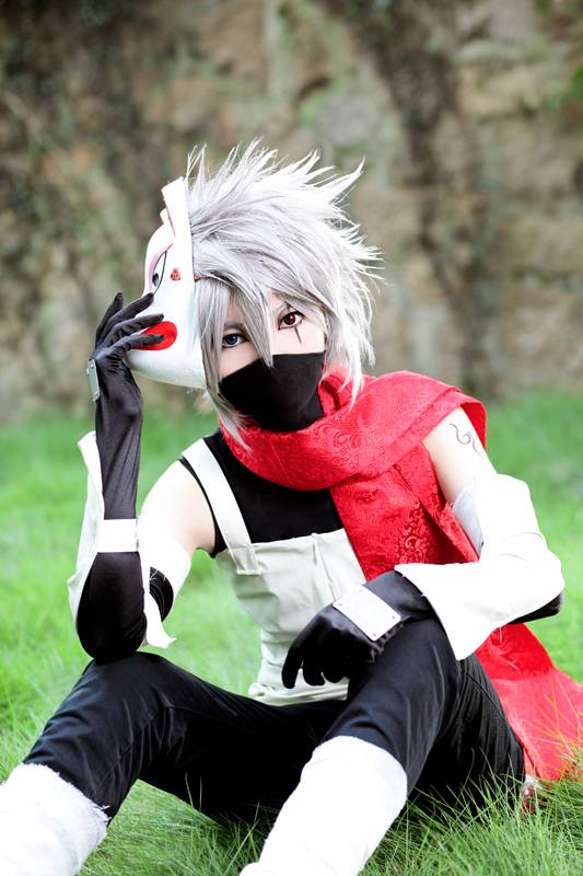 火影忍者人物旗木卡卡西cos图