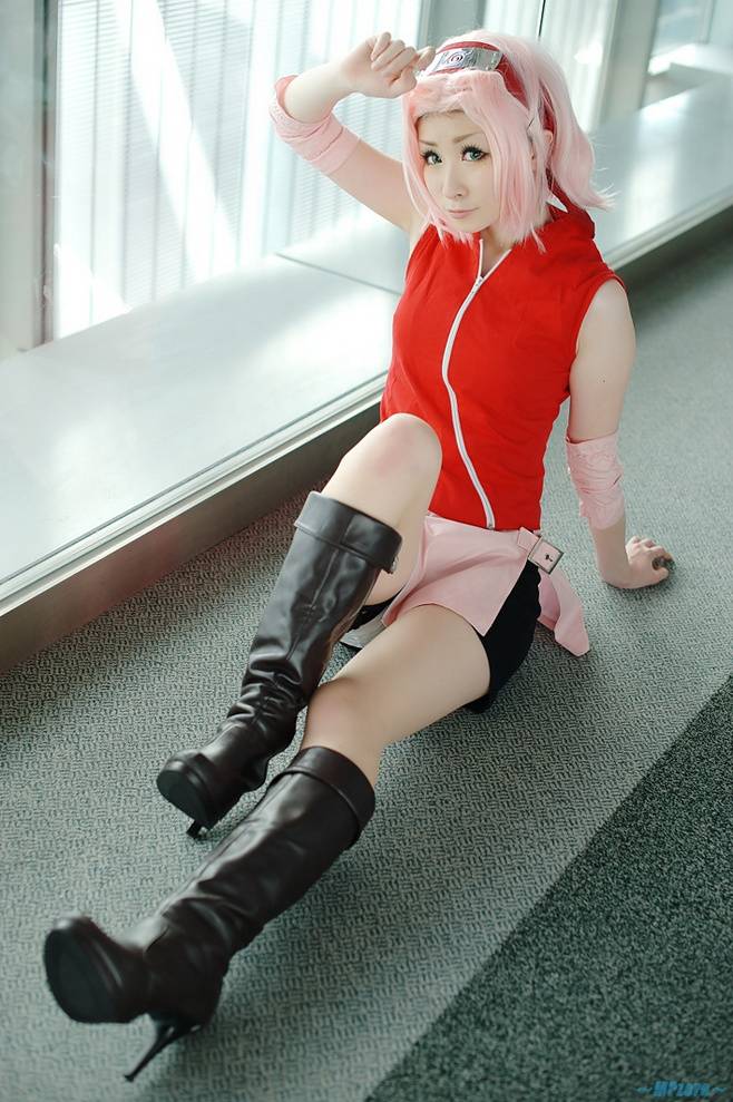 火影小樱COS图片惟妙惟肖