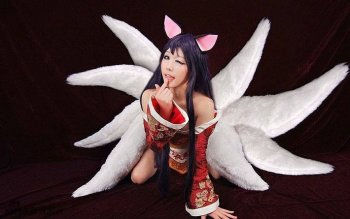 九尾妖狐阿狸cos图美呆了