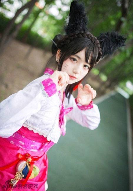 九尾妖狐阿狸cos图美呆了