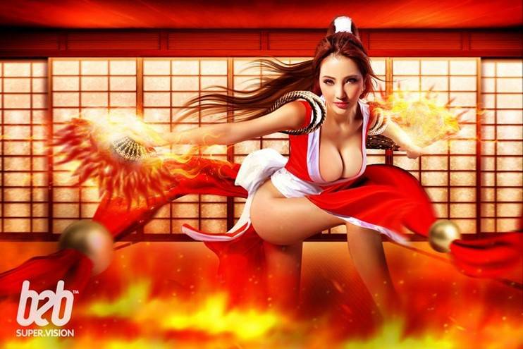 不知火舞Cosplay美女性感火辣图片