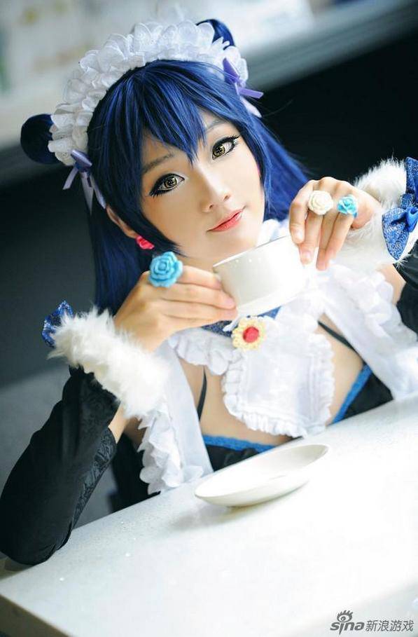 园田海未COS女仆觉醒美图欣赏