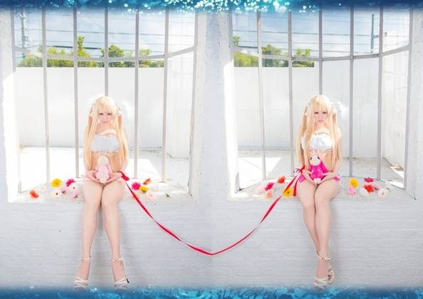 韩国大胸妹子cos百变造型美图