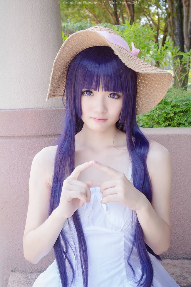 超美五更琉璃COS图片清纯可人