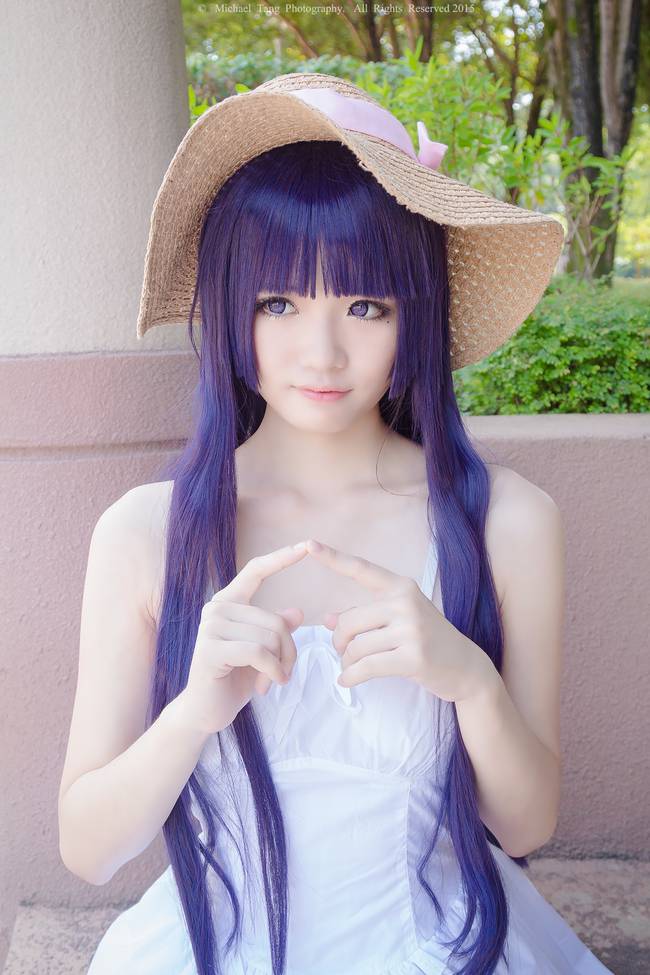 超美五更琉璃COS图片清纯可人