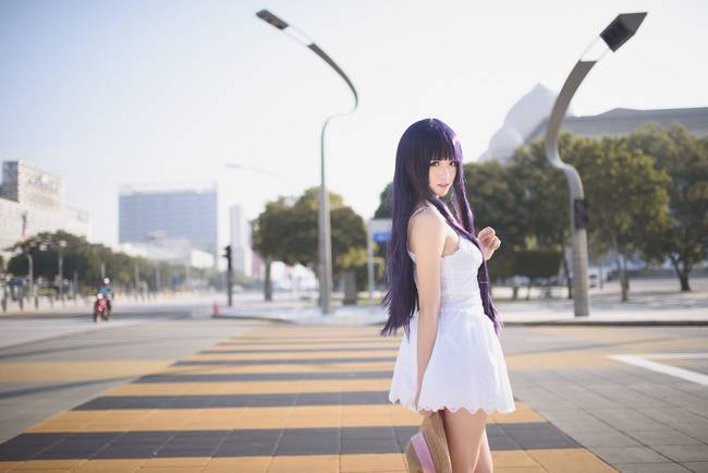 超美五更琉璃COS图片清纯可人