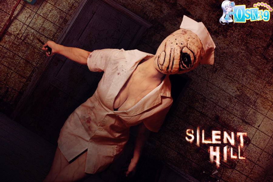 韩国大胸妹子cosplay寂静岭无脸护士