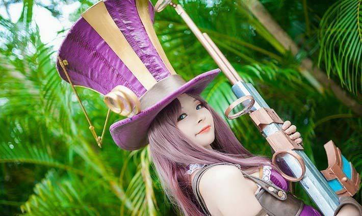 超美凯特琳cos图片惊艳来袭