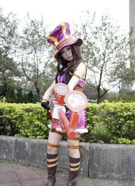 超美凯特琳cos图片惊艳来袭