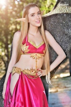 魔兽世界cosplay血精灵唯美图片