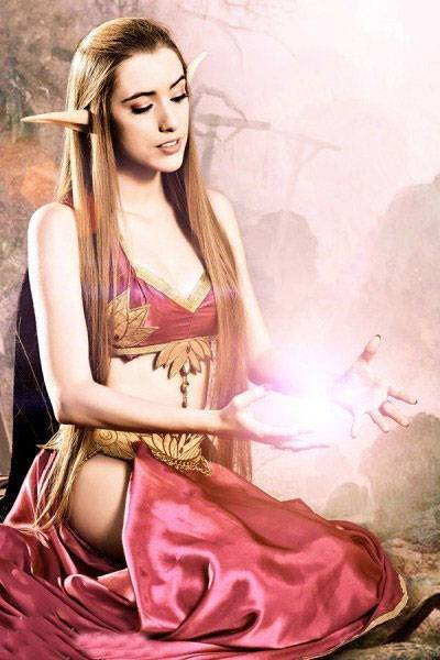 魔兽世界cosplay血精灵唯美图片