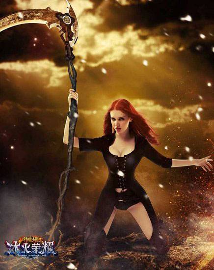 神魔大陆冰火荣耀游戏cos图片