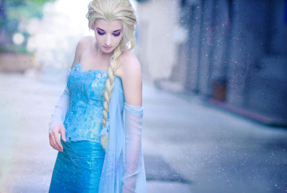 冰雪奇缘艾莎cosplay精美图集