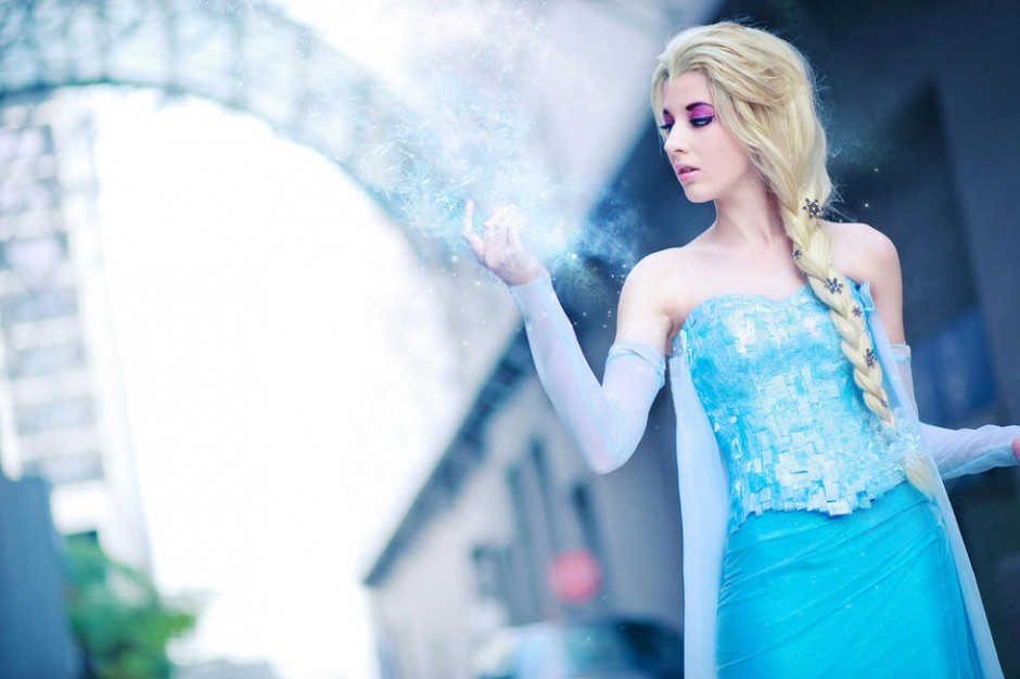 冰雪奇缘艾莎cosplay精美图集