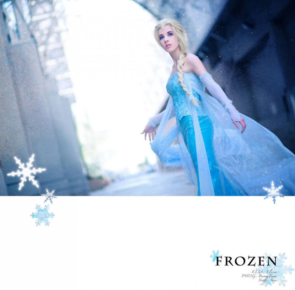 冰雪奇缘艾莎cosplay精美图集