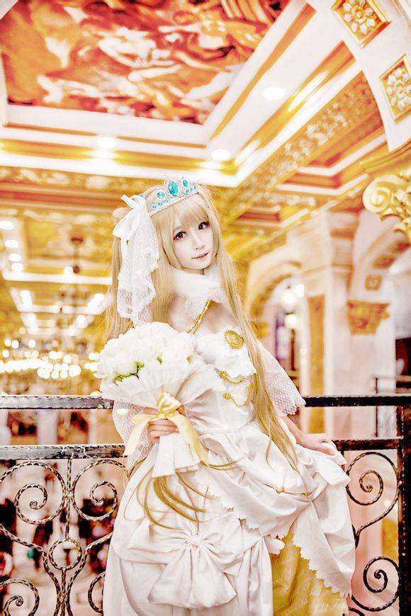 南小鸟婚纱cos图片萌萌哒