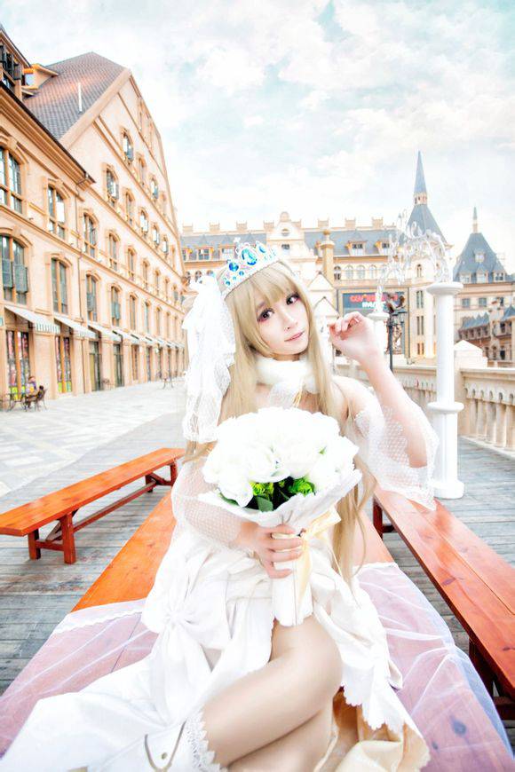 南小鸟婚纱cos图片萌萌哒