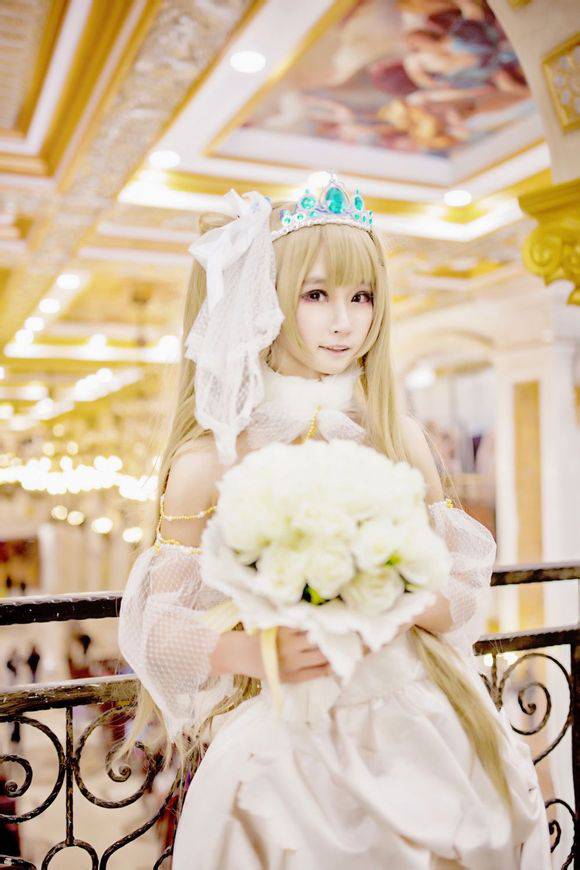 南小鸟婚纱cos图片萌萌哒