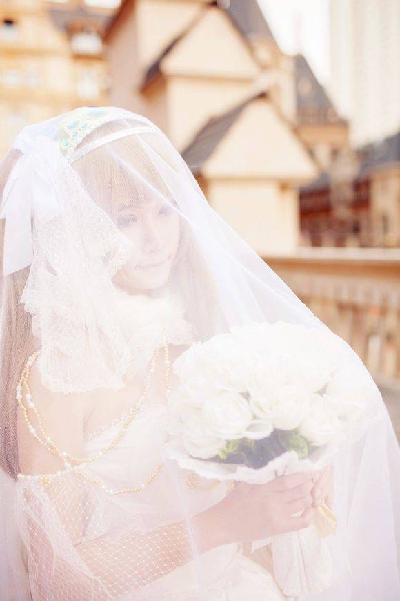 南小鸟婚纱cos图片萌萌哒