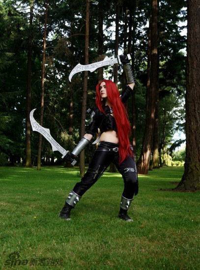 英雄联盟卡特琳娜cos图片秒杀宅男