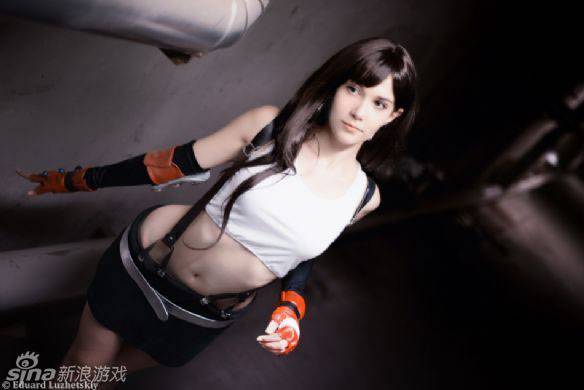 最终幻想蒂法cosplay图片酷帅十足