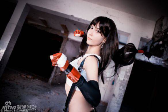 最终幻想蒂法cosplay图片酷帅十足