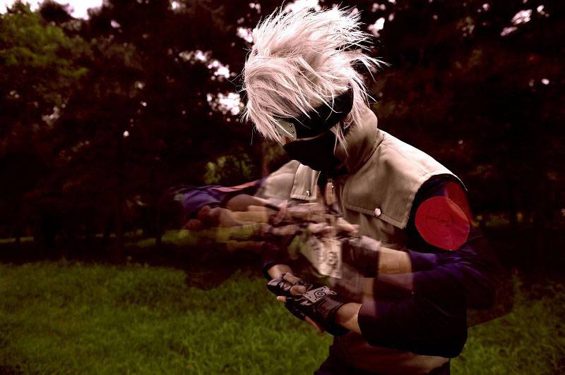 火影忍者cos卡卡西图片神秘诡异