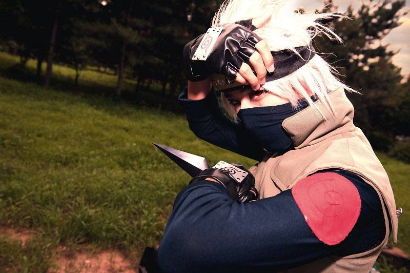 火影忍者cos卡卡西图片神秘诡异