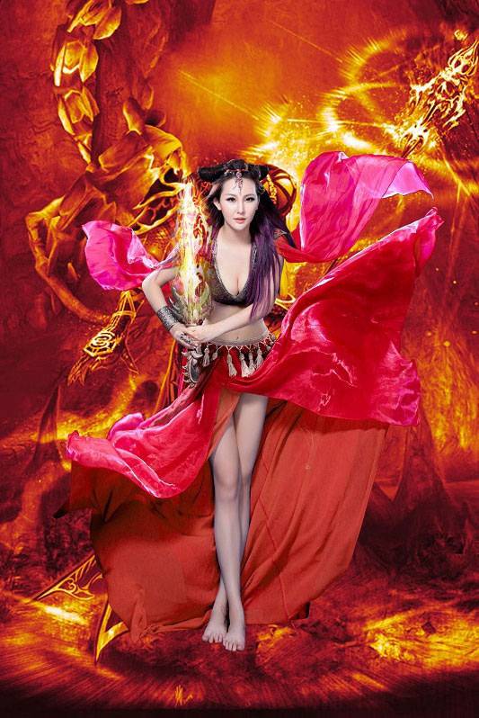 嫩模徐嘉阳cos游戏人物图片