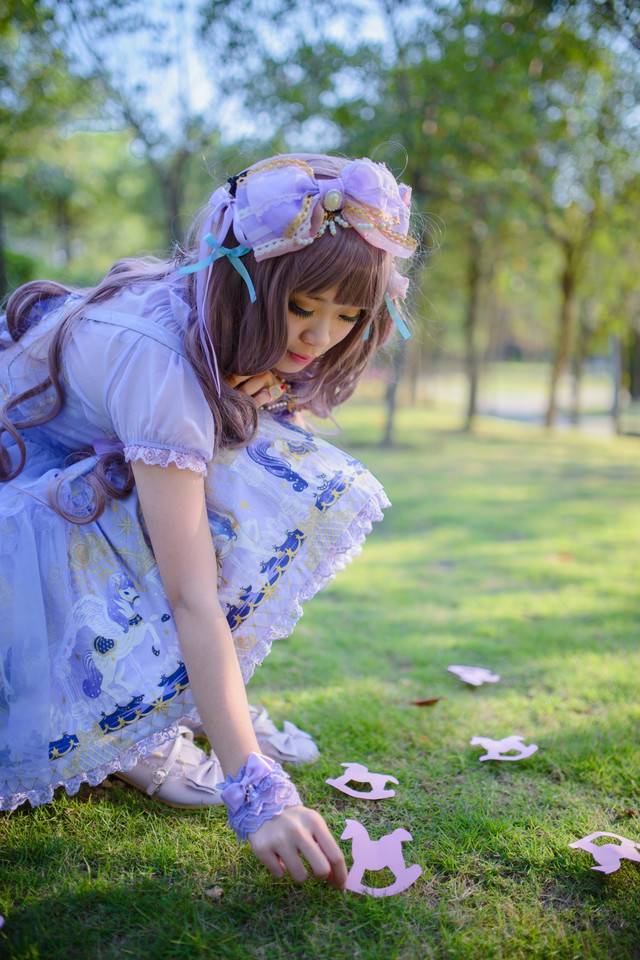 户外迪士尼公主cos图欣赏