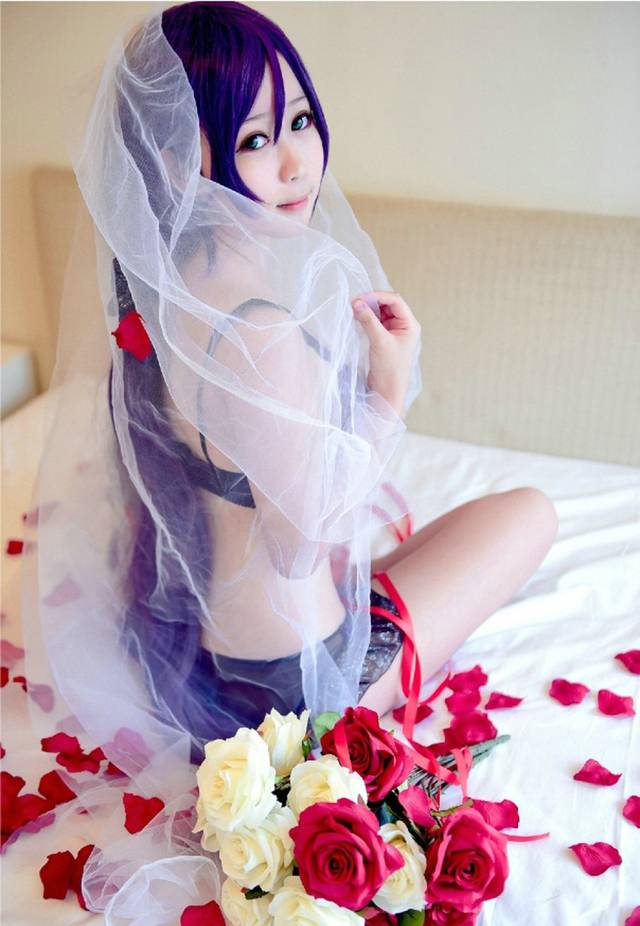 巡音紫色cosplay福利高清图