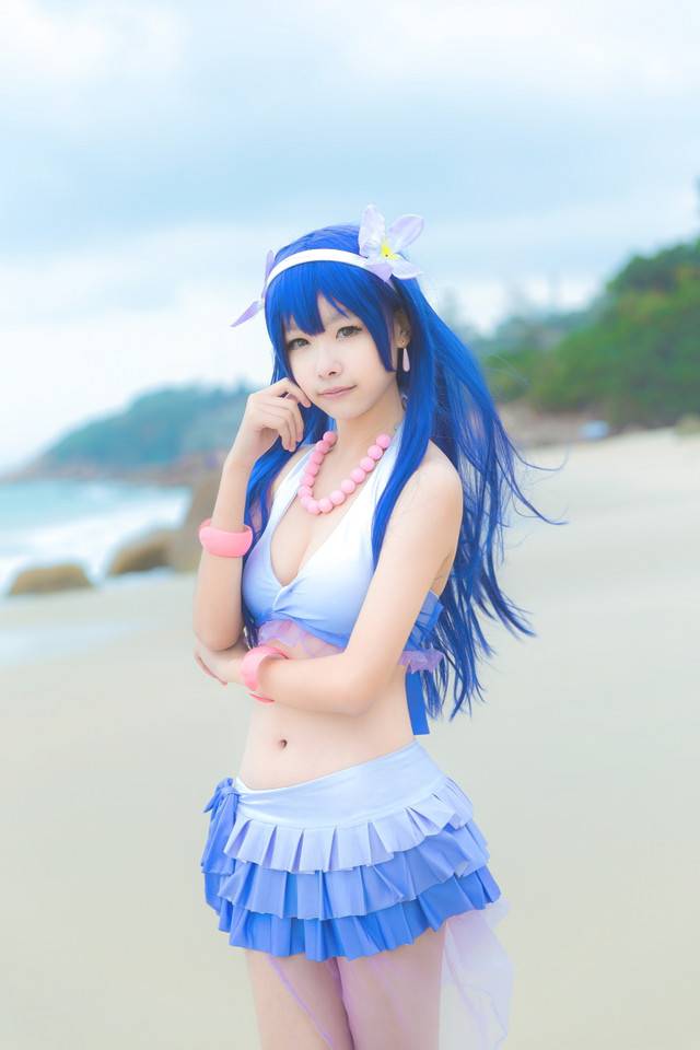 韩国大胸妹子cosplay图片泳装