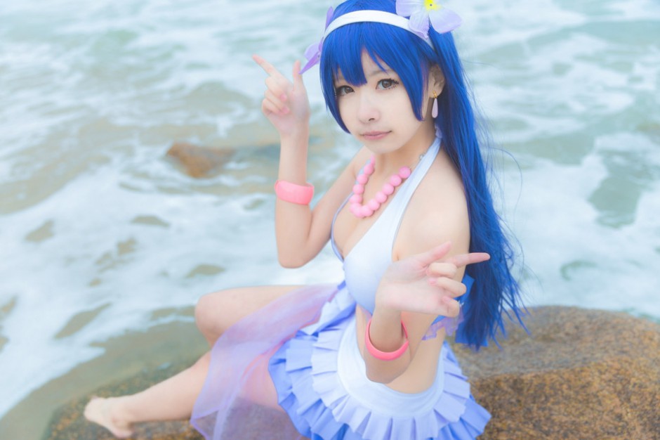 韩国大胸妹子cosplay图片泳装