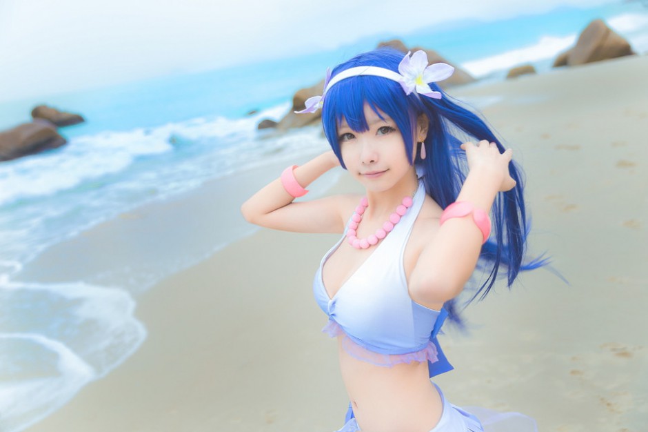 韩国大胸妹子cosplay图片泳装