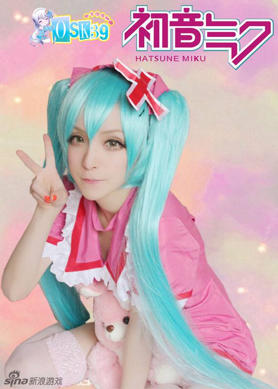 清纯妹子初音未来cos高清图片