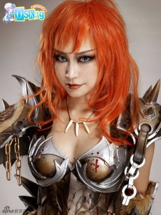 猫小朵cos女野蛮人霸气图片
