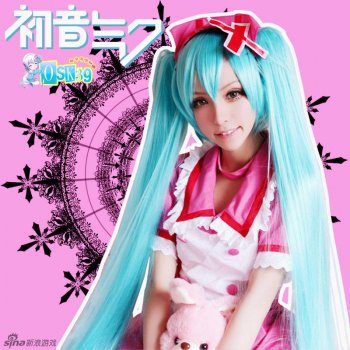 清纯妹子初音未来cos高清图片