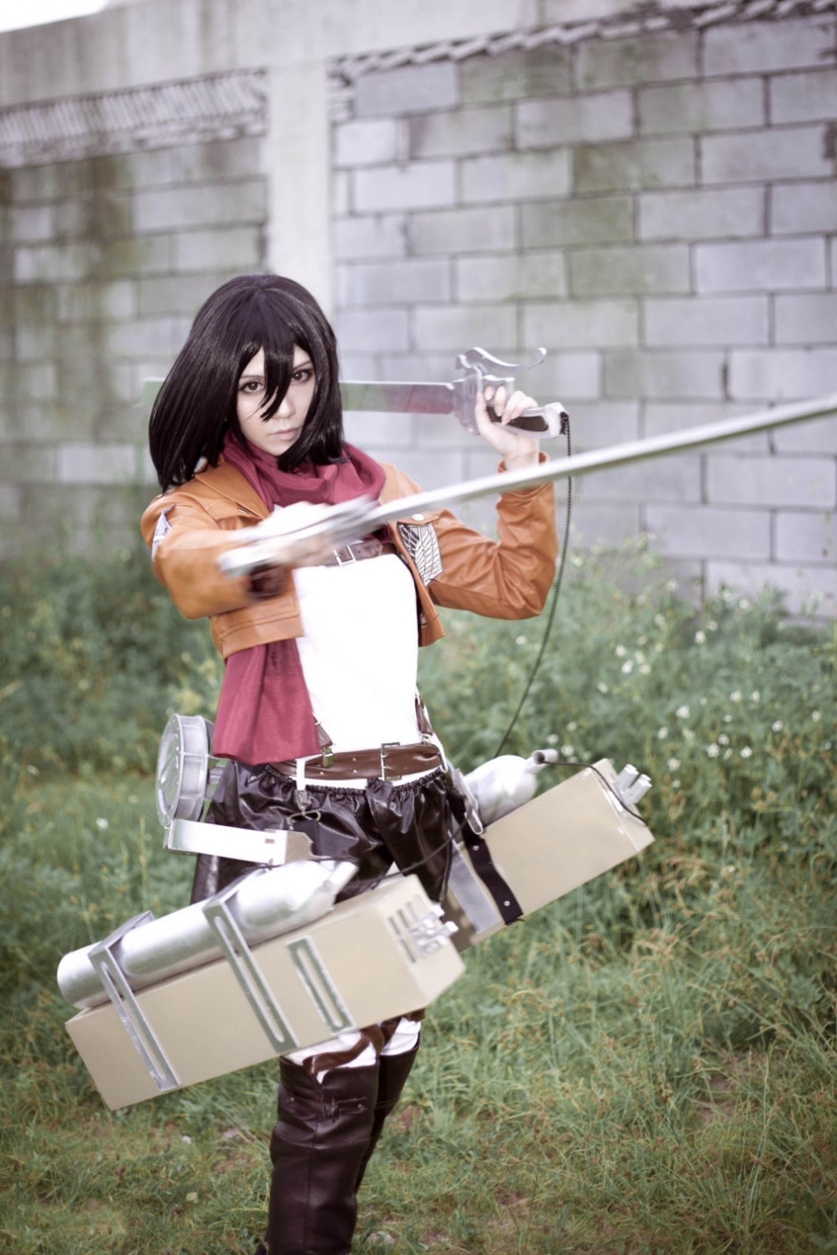 三笠阿克曼唯美cosplay图片