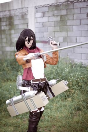 三笠阿克曼唯美cosplay图片