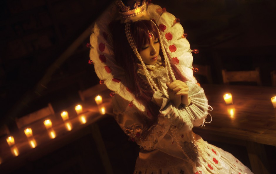 日本美女cosplay冰雪女王图片