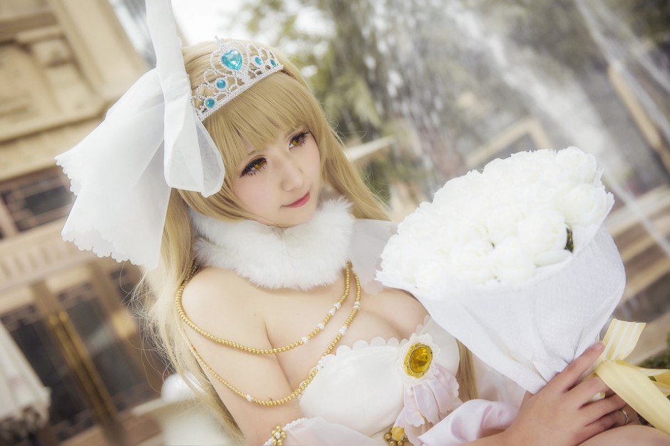 唯美梦幻二次元cos婚礼图片